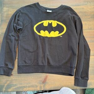 DC Comics Black and Yellow Batman Crew Neck Sweater